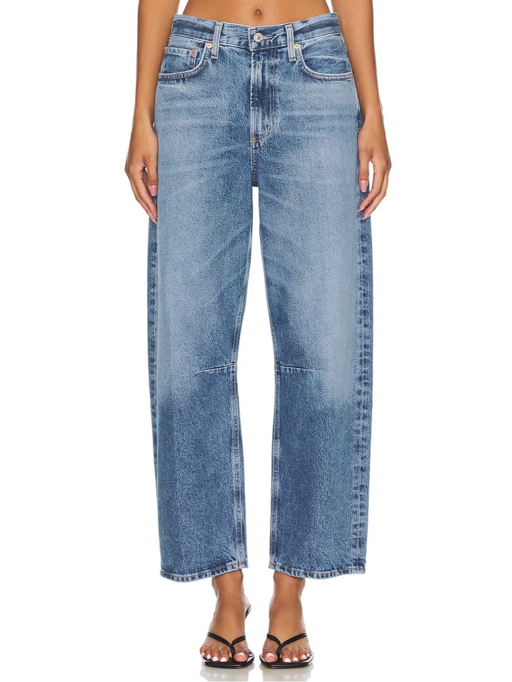 Citizens Of Humanity Light Blue High-Rise Wide Leg Jeans